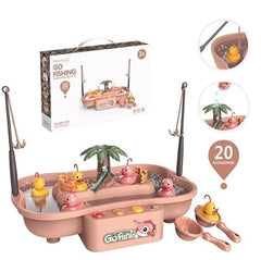 T-120 - GO Fishing Toy for Kids with 20 Accessories- Bath Time Water Play Game with Duck