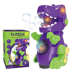 T-156 - Jack Royal Automatic Bubble Machine for Toddlers, Bubble Maker Dinosaur Toys for Toddlers with Lights Sound Music, Bubble Toys for Boys Girls, Bubble Blower for Kids