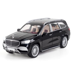 T-145 - CHE ZHI 1:24 scale Toy Car Model with Sound/Light/Pull-Back Car Toys for Children Kids(Colour:black)(Benz Gls 600)