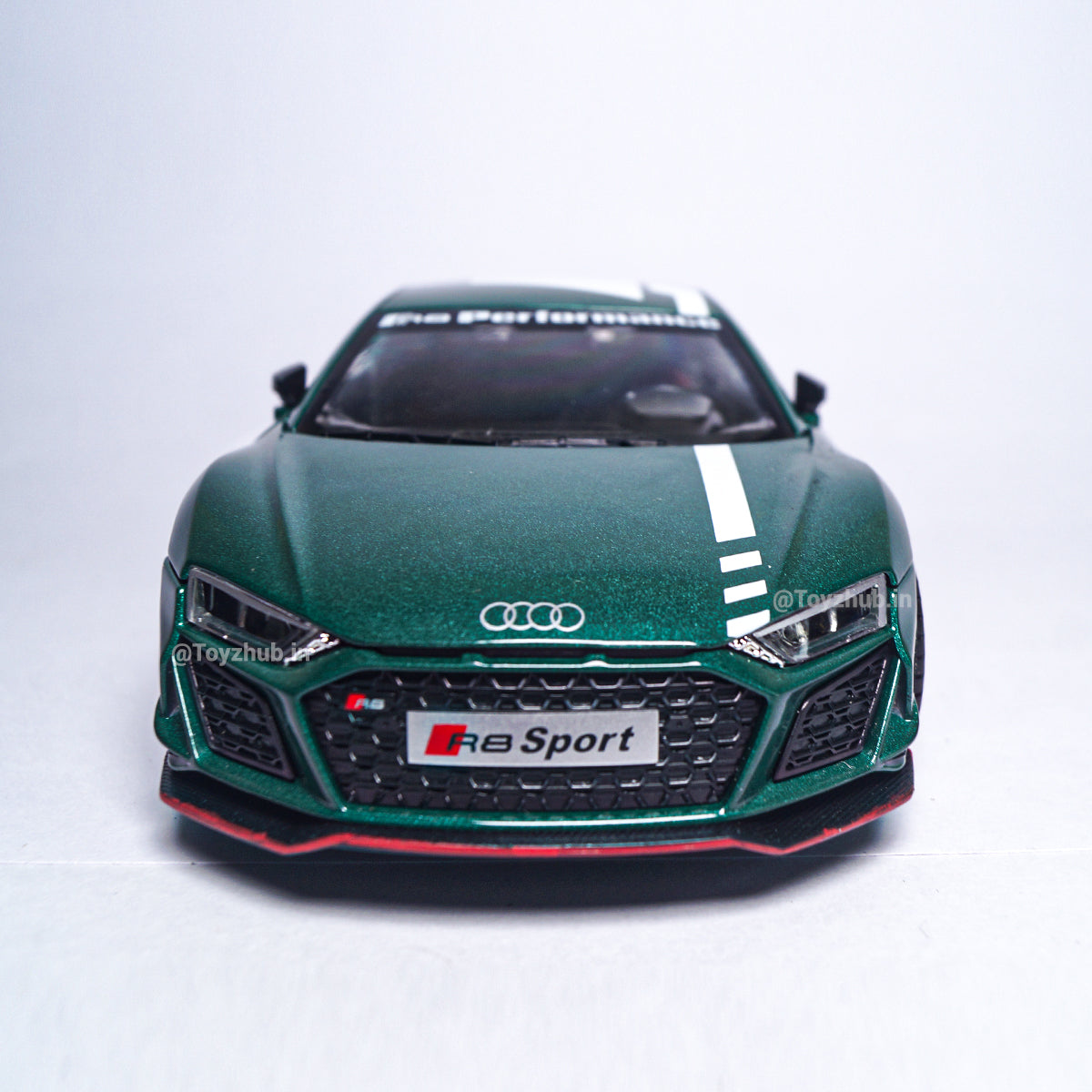 T-148-1 -CHE ZHI Green AUDI R8 | Premium Die Cast Model 1:24 Scale (Diecast)