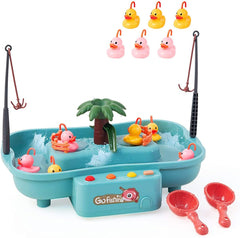 T-120 - GO Fishing Toy for Kids with 20 Accessories- Bath Time Water Play Game with Duck