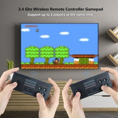 T-247 Advance TV Games Mini Box Wireless Multiplayer 3000 8BIT Games, Plug n Play with 2 Wireless remote, games like Classic Inbuilt Game Super Mario Bros, Contra, Double Dragon 2, F1 Race Etc