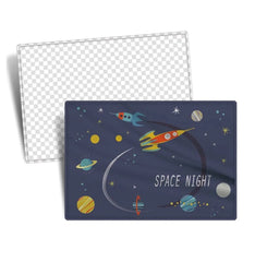 T-183 SOFT and EASY Folding SPACE NIGHT MAT for KIDs