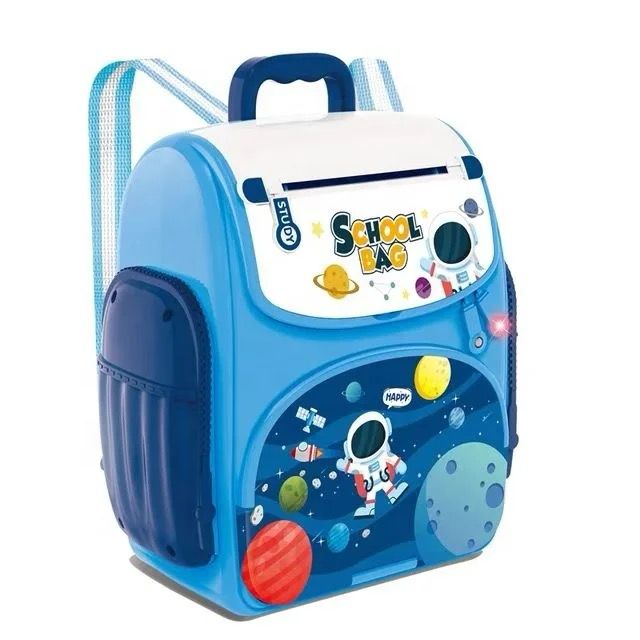 T-196-3 School Bag Coin Box-Space Theme