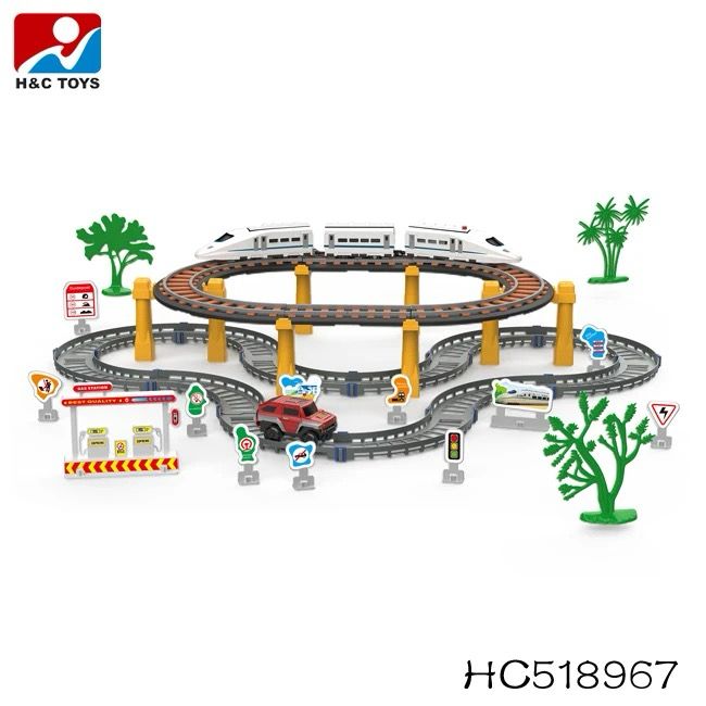 T-195 Children's Puzzle City Track Toy for kids