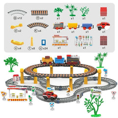 T-195 Children's Puzzle City Track Toy for kids