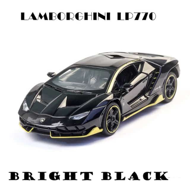 T-198 Lamborghini Black color Die Cast 1.32 Scale