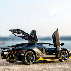 T-198 Lamborghini Black color Die Cast 1.32 Scale