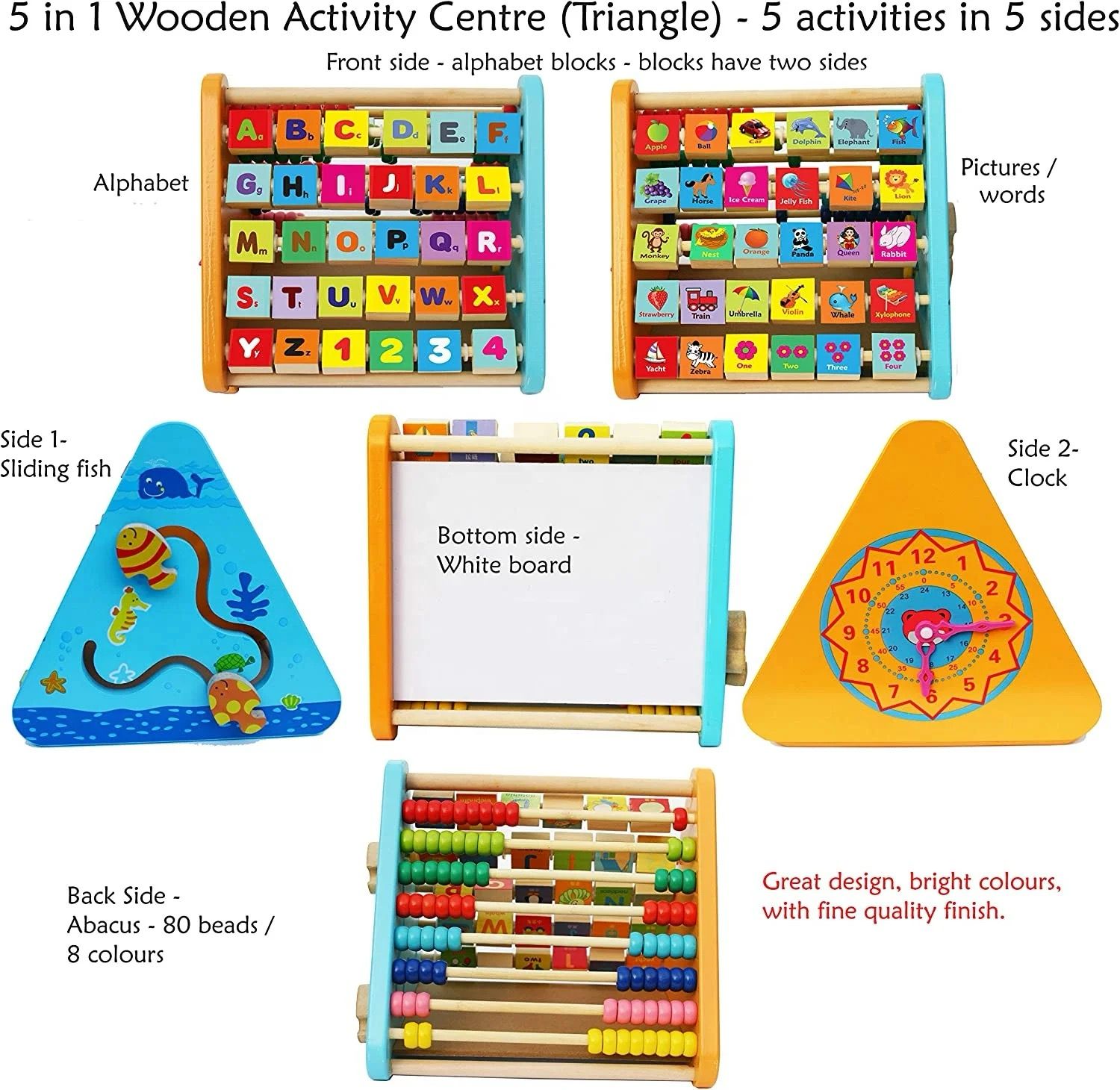 T-221 5-Sided Multiself wooden for Kids Learning