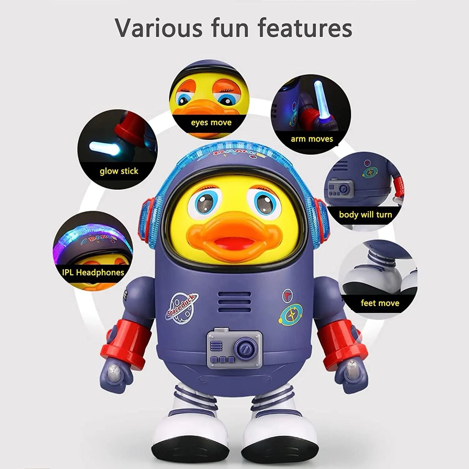 T-244 Dancing Musical Space Duck