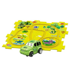 T-241 Puzzle Activity Car Track