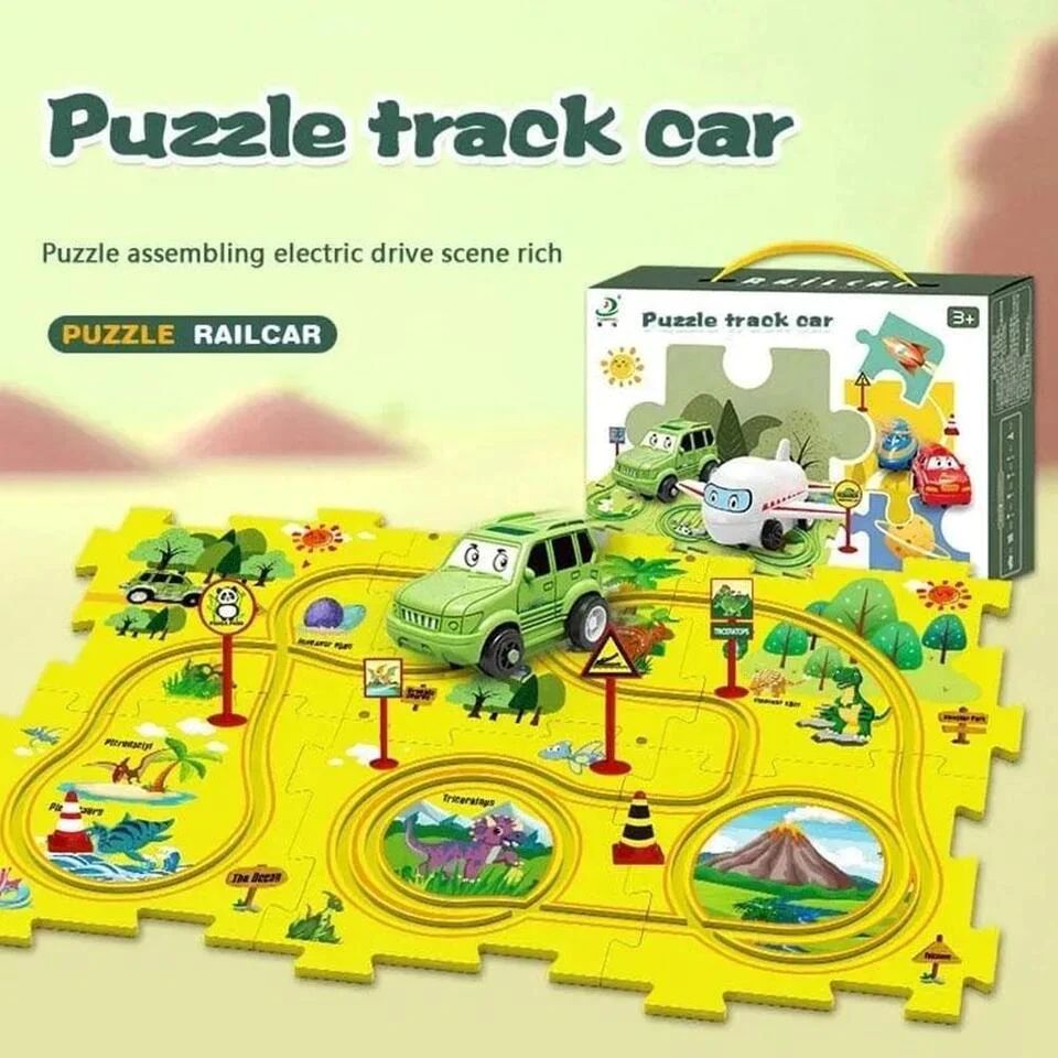 T-241 Puzzle Activity Car Track