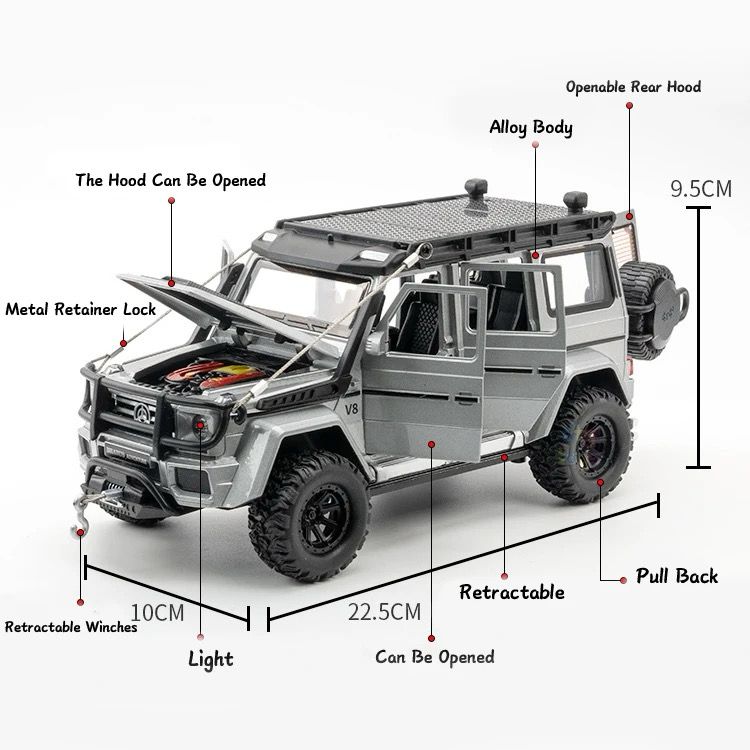 T-240 New Mercedes G500 Die Cast Model with 1.24 Scale