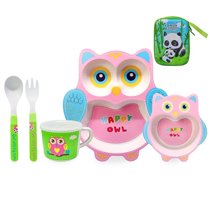 T-180-2 - Kids Crockery Set Tableware OWL