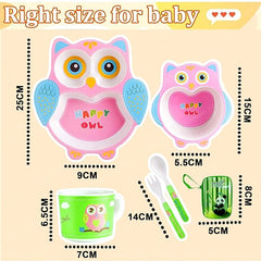 T-180-2 - Kids Crockery Set Tableware OWL